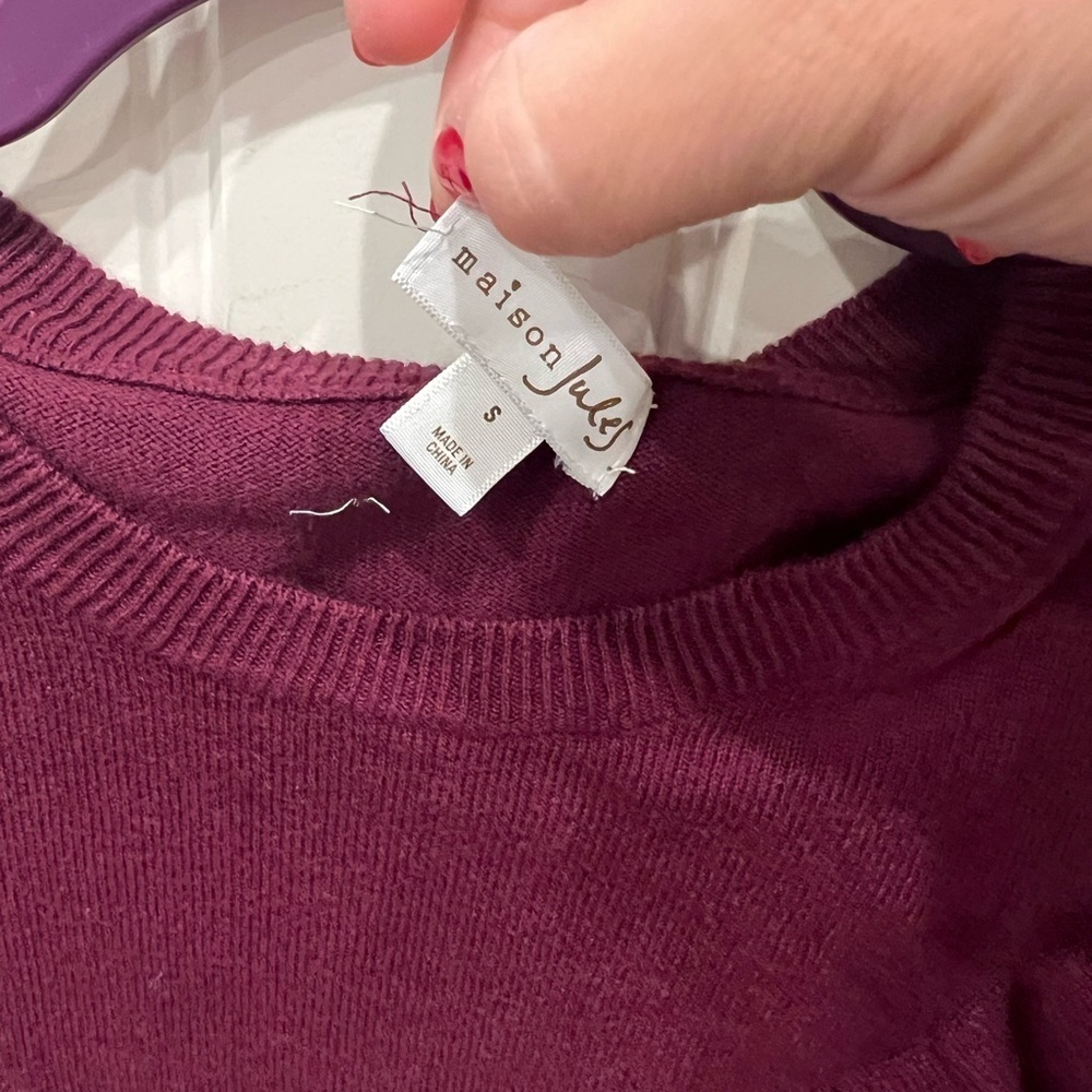 Maison Jules Purple Knit Sweater - Picture 6 of 8